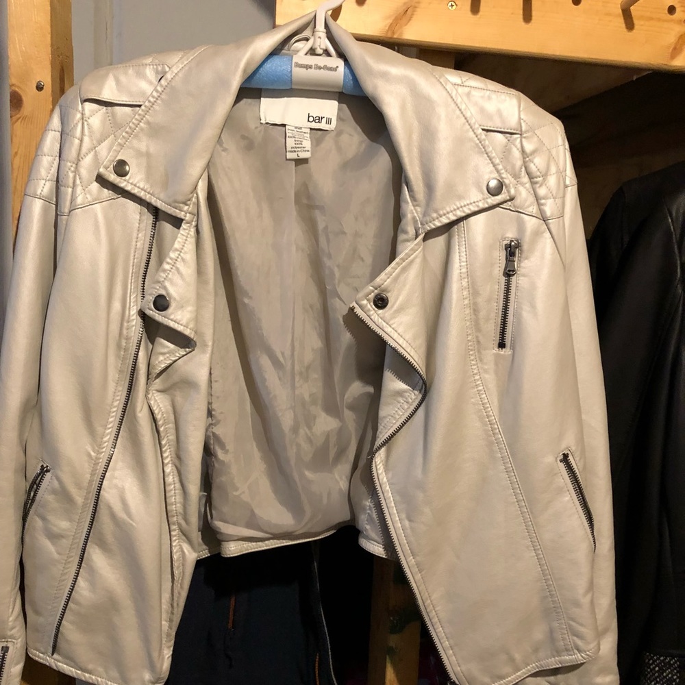 Creme Bomber Jacket